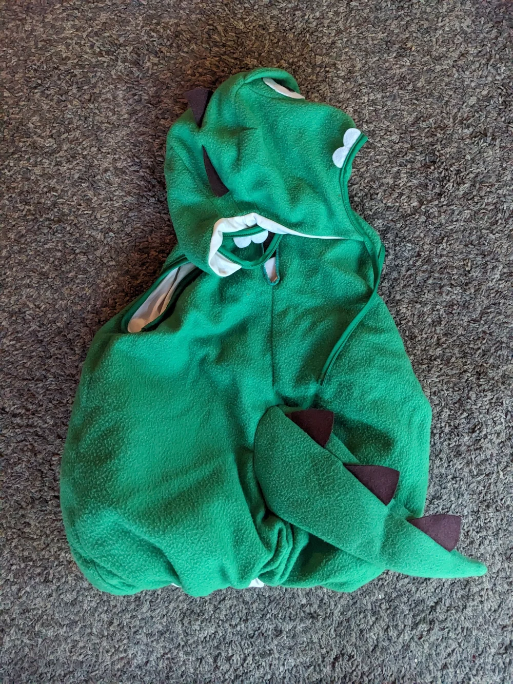 Cute Plush Green Dinosaur Reptile Costume